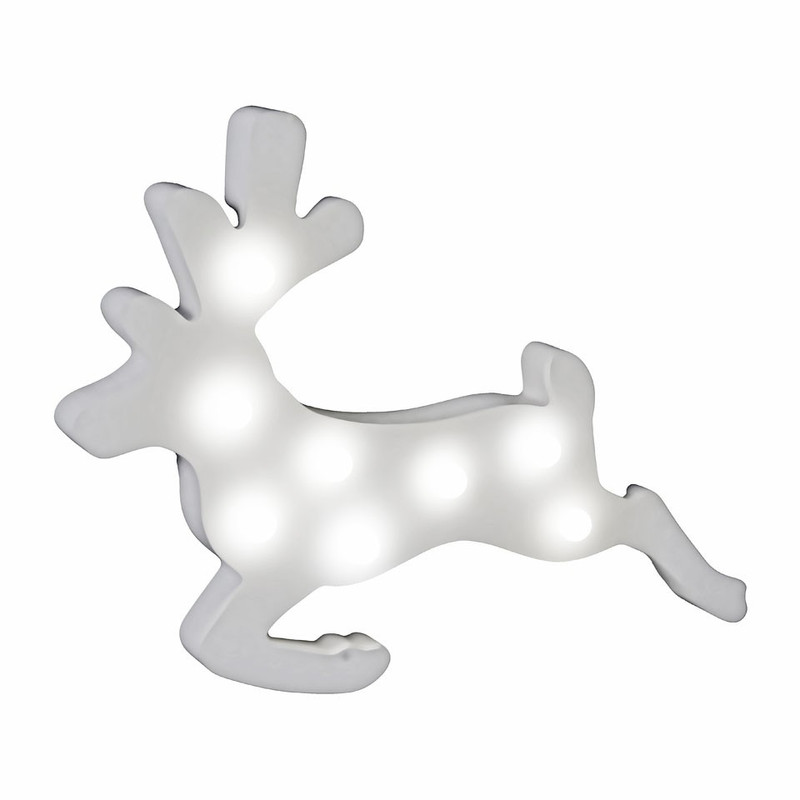 Verlichting rendier - wit