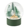 Sneeuwbol met reindier, huis & bomen - ø10 cm 