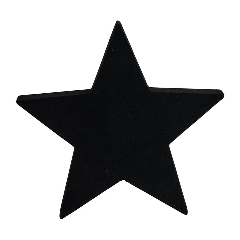 Kerstster - zwart - 21 cm