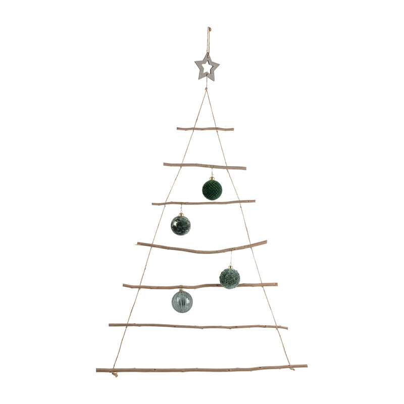 Hanger kerstboom - diverse kleuren - 80x120 cm 