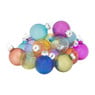 Mini kerstballetjes kleurrijk - set van 16