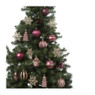 Kersthangers - bordeaux/roze - 20 stuks