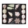Kersthangers - creme/roze - 20 stuks