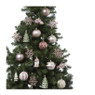 Kersthangers - creme/roze - 20 stuks