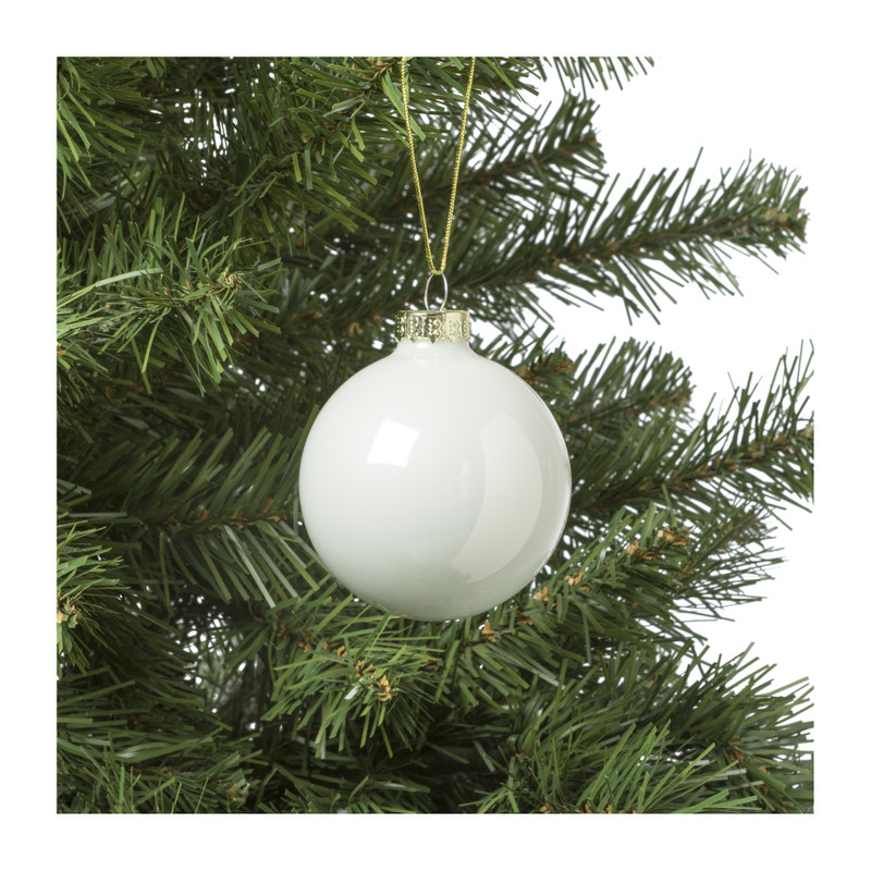 Kerstbal box - set van 8 - ø7 cm