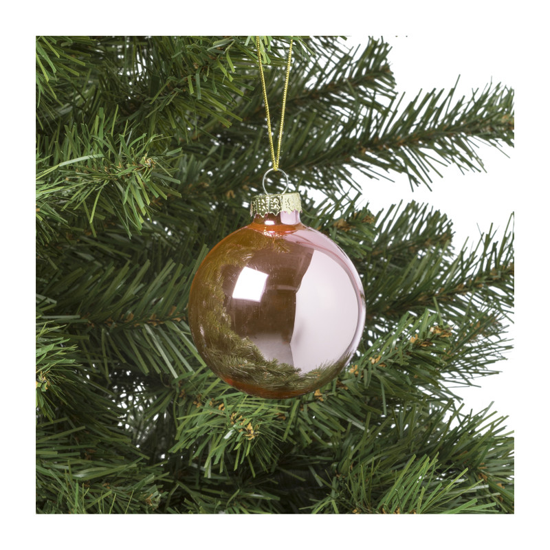 Kerstbal box - set van 8 - ø7 cm