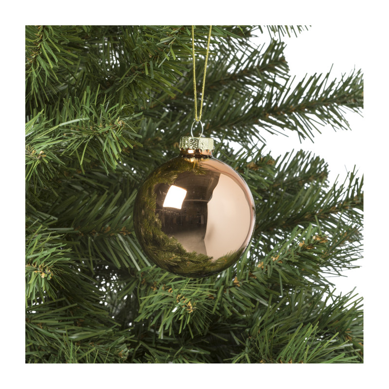 Kerstbal box - set van 8 - ø7 cm