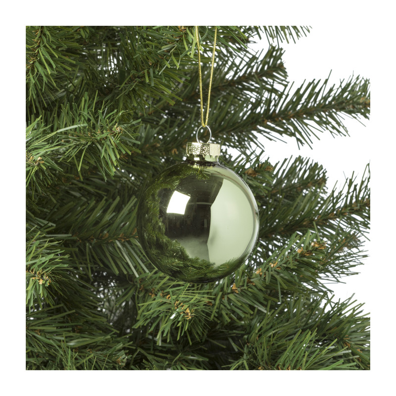 Kerstbal box - set van 8 - ø7 cm