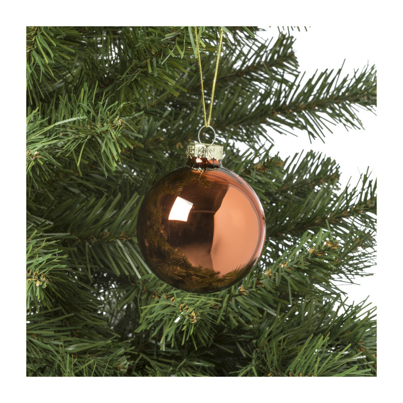 Kerstbal box - set van 8 - ø7 cm