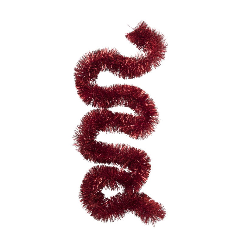 Kerstboom slinger - rood - 2 meter