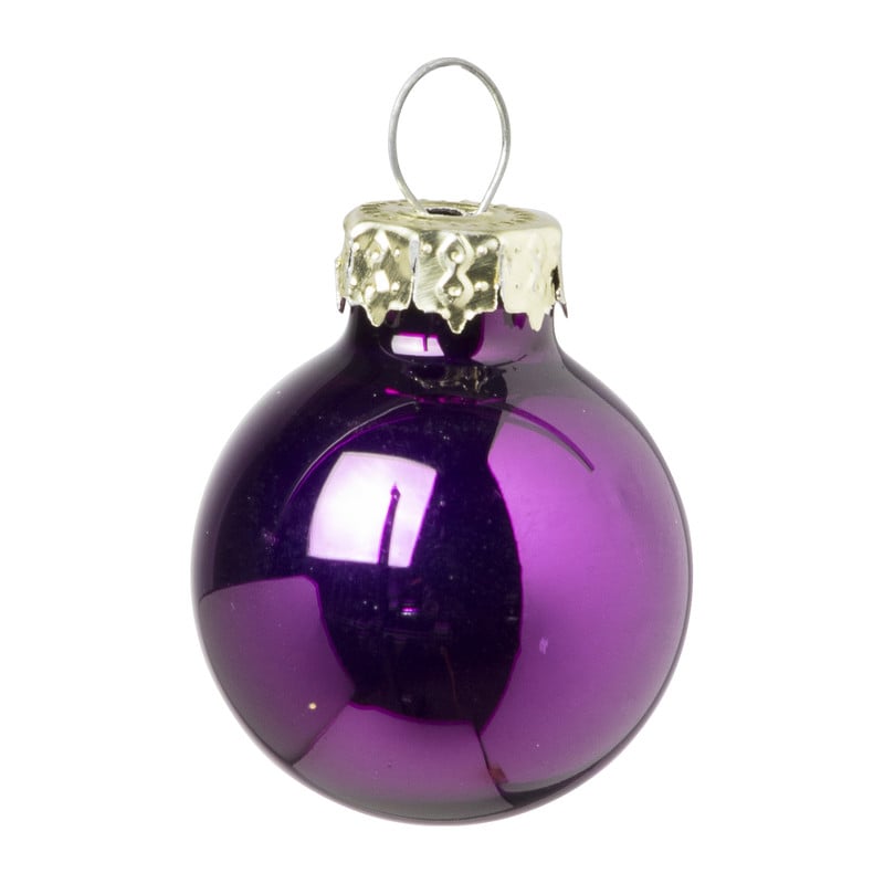 Kerstbal box boho - multikleur - set van 24