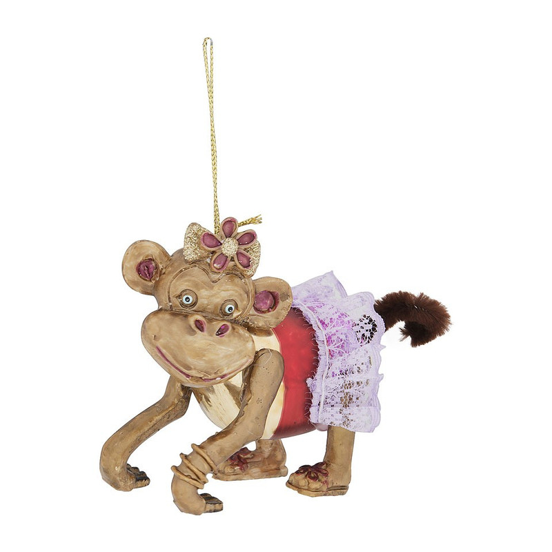 Hanger aap - 10x9 cm