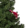 Kerst vogel op clip - paars - 6x15x3.5 cm