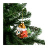 Kerstbal vis - rood - glas