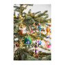 Kerstbal vis - rood - glas