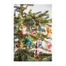 Kerstbal vis - oranje - glas