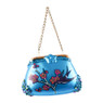 Kerstbal handtas - blauw