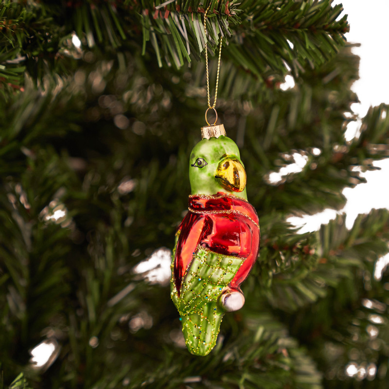 Kerstbal papegaai
