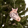 Kerstbal - zebra