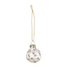 Kerstbal stip/streep - goudkleurig