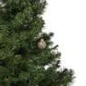 Kerstbal strepen - goudkleurig