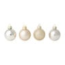 Box met kerstballen - goudkleurig - ø4 cm - set van 16