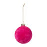 Kerstbal velvet - multikleur - diverse varianten