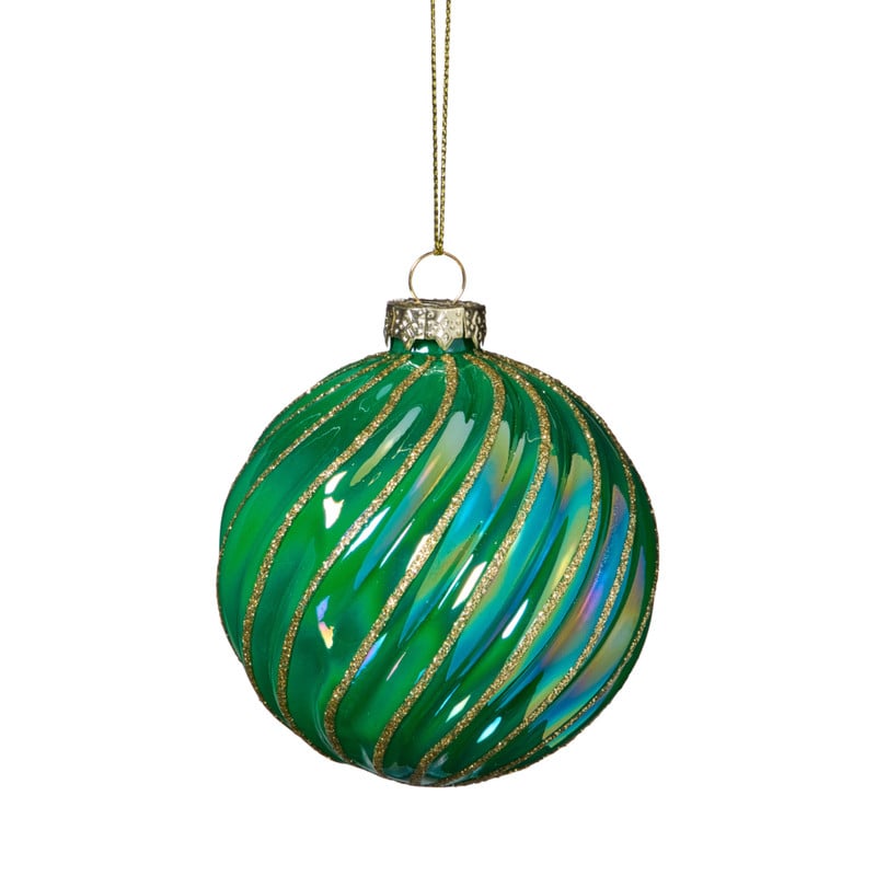 Kerstbal gedraaid - groen