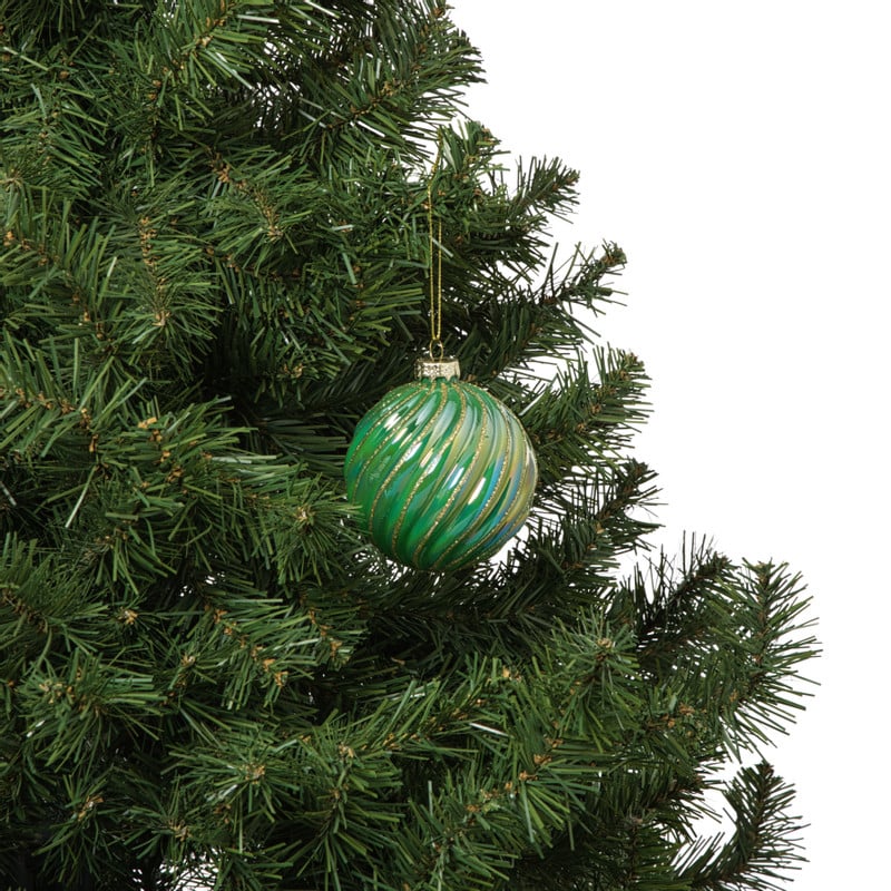 Kerstbal gedraaid - groen