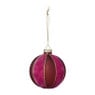 Kerstbal twist - paars/roze