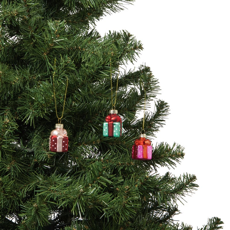Kersthangers mini - cadeautjes - set van 3