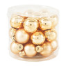 Mini kerstbal - goud - 24 stuks