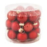 Mini kerstbal - terracotta - 24 stuks