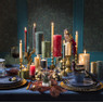 Mini kerstbal - champagne - set van 24