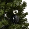 Kerstbal smoke - zwart - ø8 cm