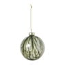 Kerstbal smoke - groen - ø8 cm