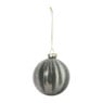 Kerstbal marble - groen/goudkleurig - ø8 cm