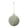 Kerstbal dots - groen - ø8 cm 