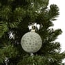 Kerstbal dots - groen - ø8 cm 