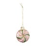 Kersthanger lolly - roze/oranje - 6x3x15 cm