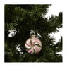 Kersthanger lolly - roze/oranje - 6x3x15 cm