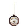 Kerstbal labradoodle - groen - ø8 cm