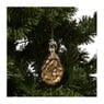 Kersthanger oester - beige - 8.4x4.8x2.9 cm
