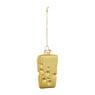 Kersthanger kaas - goud - ø4.2x9 cm