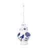 Kersthanger Chinese vaas - wit/blauw - ø6.4x9.8 cm