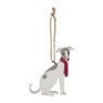 Kersthanger hond van hout - 20x6x30 cm - diverse varianten
