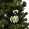 Kerstbal mint glitters - groen - ø8 cm