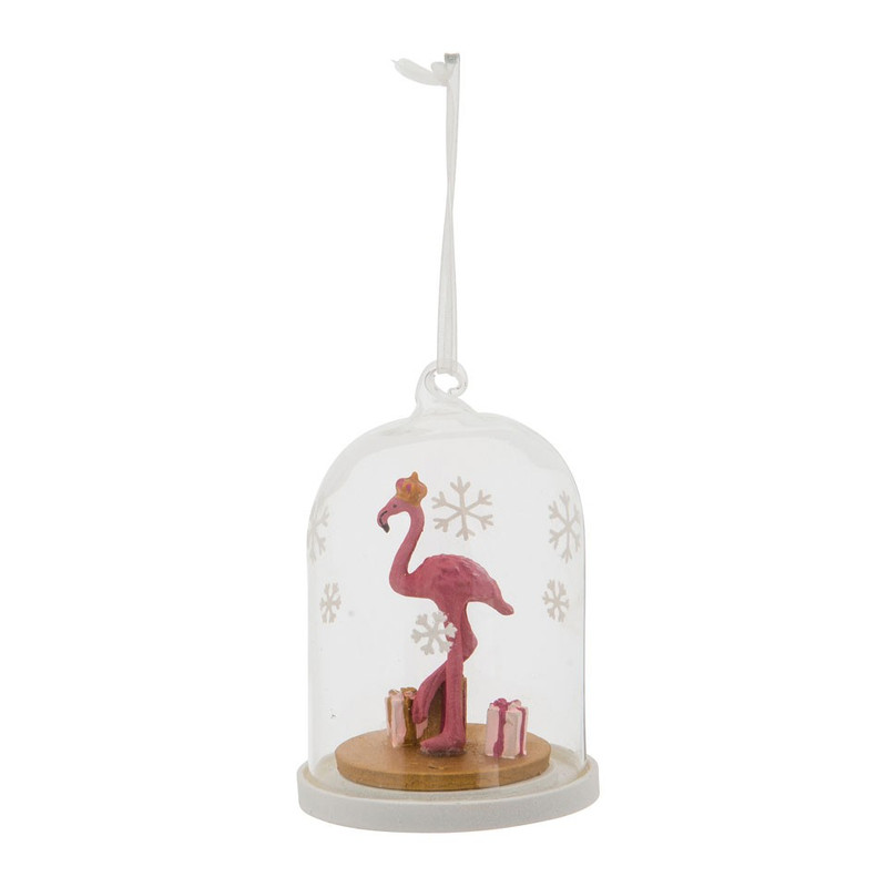 Hanger stolp - flamingo - 6,5x10 cm