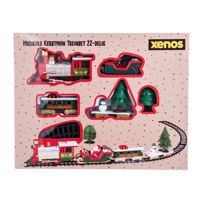 Kersttrein Santa - met muziek en verlichting