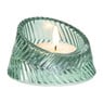 Waxinelichthouder open rond - groen - ø7.5x4.3 cm